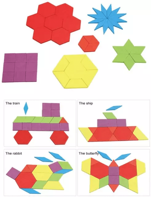 155 Pcs Pattern Shapes Block - Image 2