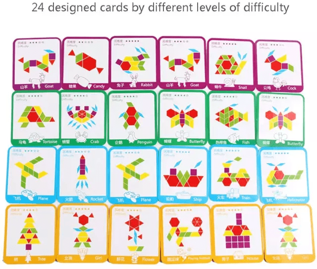 155 Pcs Pattern Shapes Block - Image 4