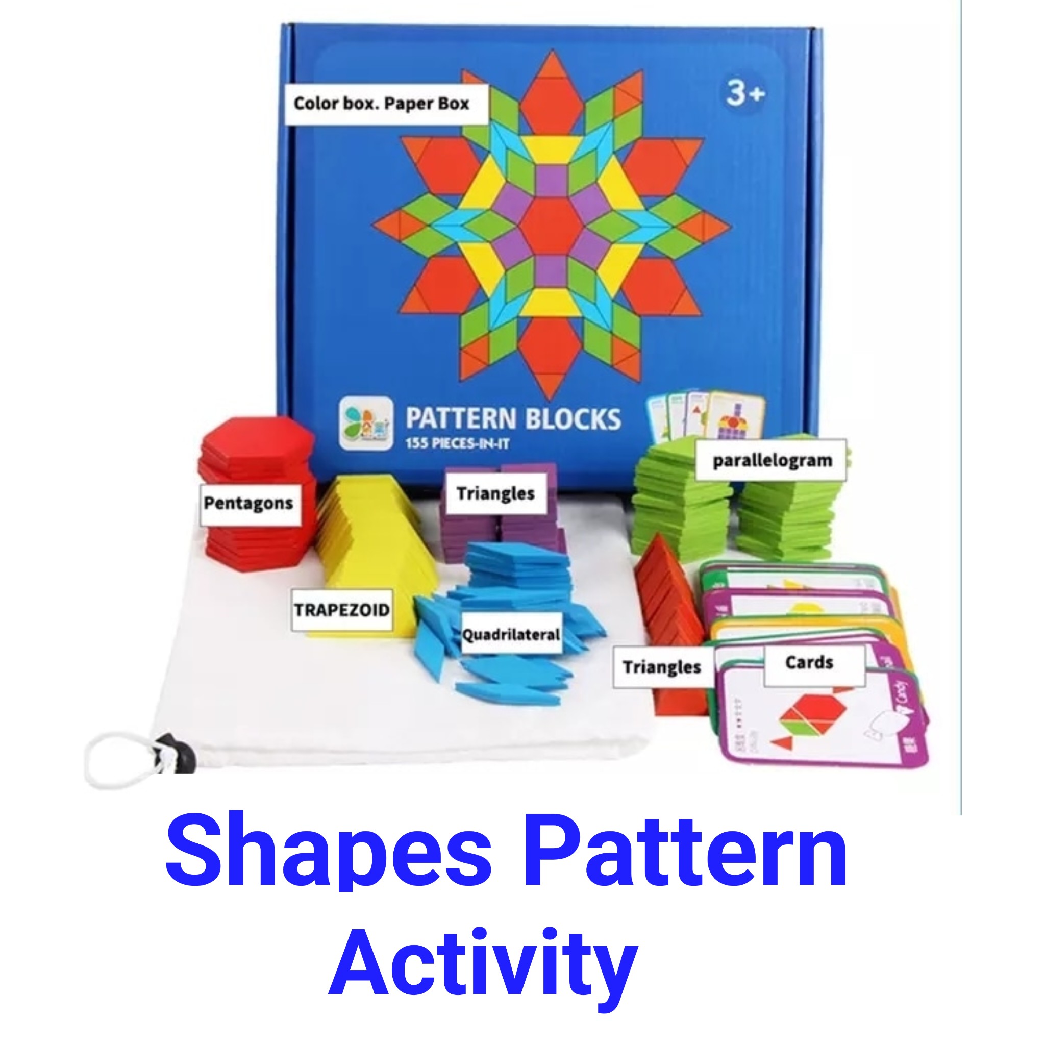 155 Pcs Pattern Shapes Block