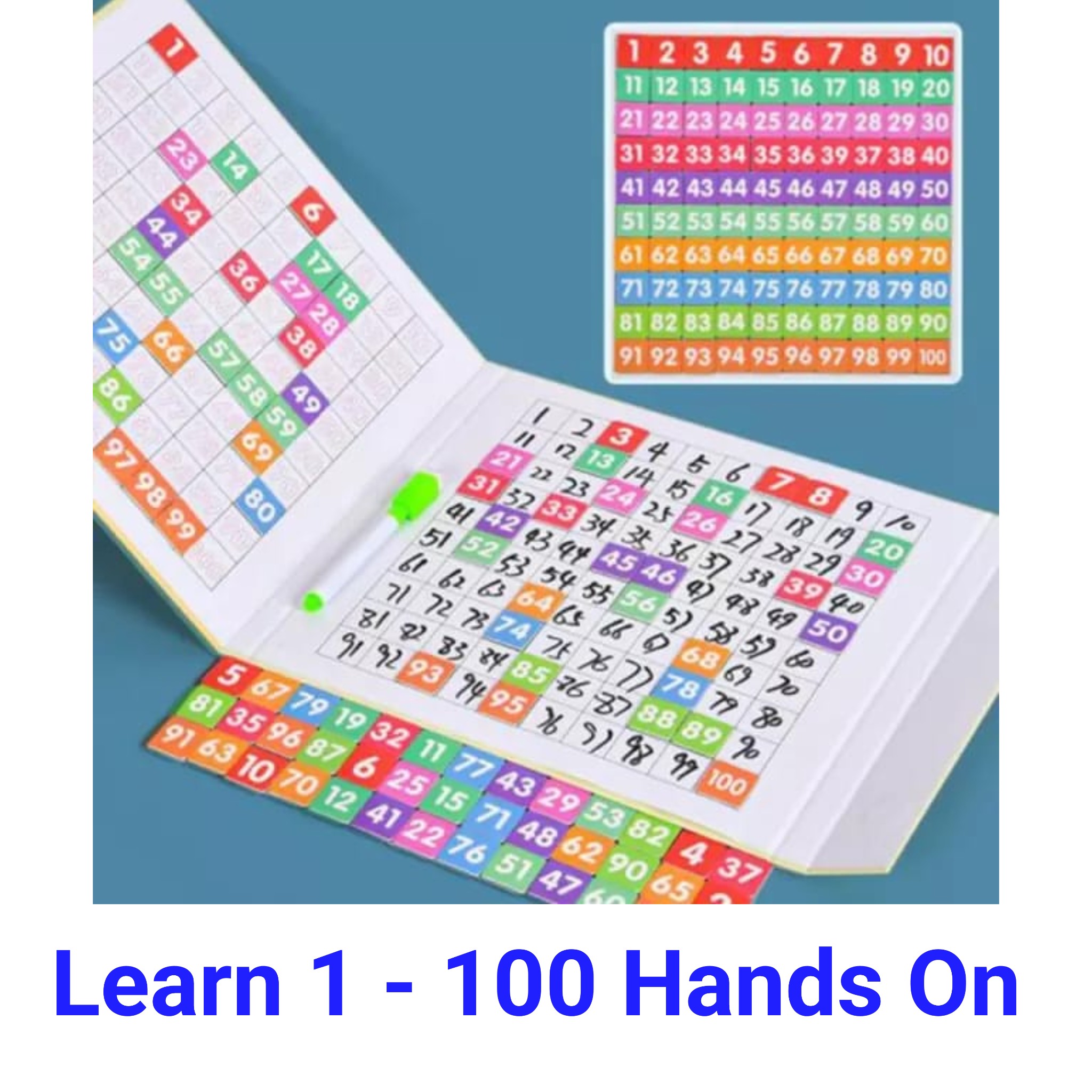 1-100 Arithmetic Magnetic Board