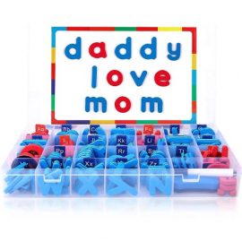 Foam Magnetic Board & Letters With 10 Objects