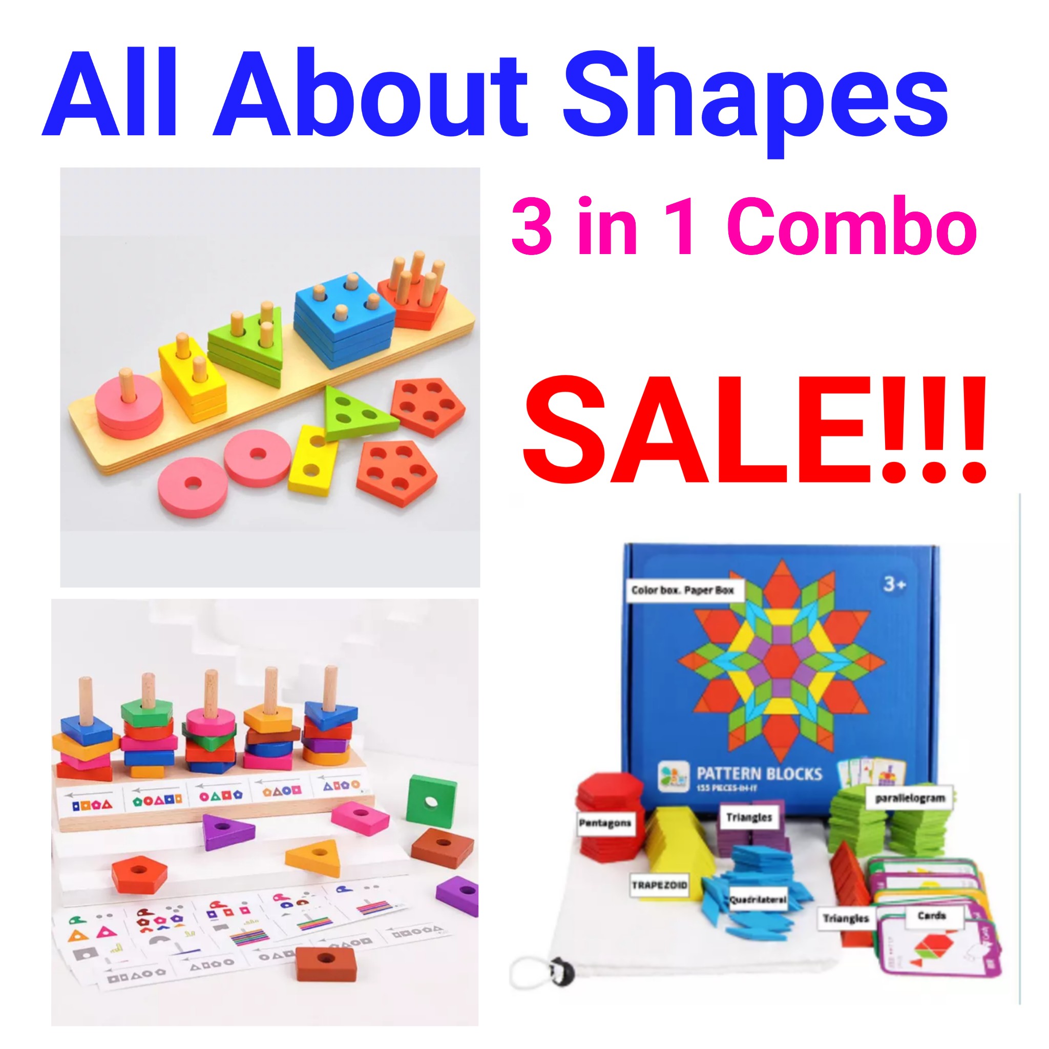 All About Shapes 3 in 1 Combo